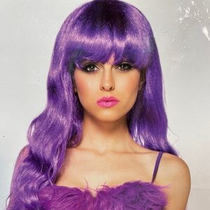 Leg Avenue Starbright Long Wavy Wig Purple OS